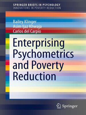 cover image of Enterprising Psychometrics and Poverty Reduction